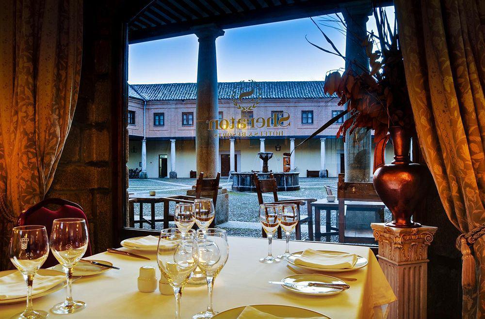 拉斯卡弗里亚 Sheraton Santa Maria De El Paular酒店 餐厅 照片